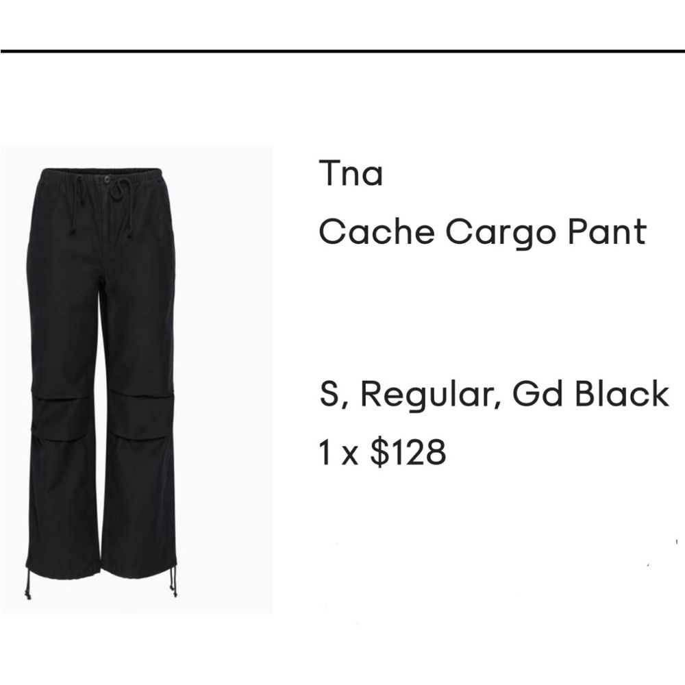 Arizta black cargo pants